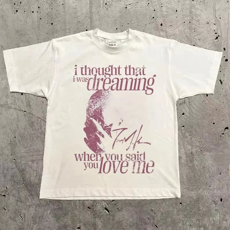 Rapper Frank Retro Graphic T Shirt Men's Clothing Women Hip Hop Ocean Album T-Shirt Y2k Fashion Cotton 2026 Summer T-shirt