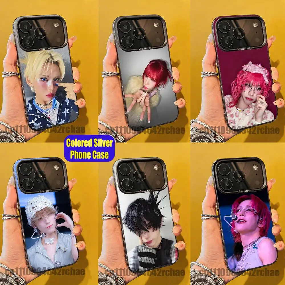 

For X-XLOV H-Haru W-Wumuti R-Rui H-Hyun Phone Case iPhone 15,12,11,14,13,16,17,E,Max,Plus,Air,Pro,Mini Custom Color Silver Cover
