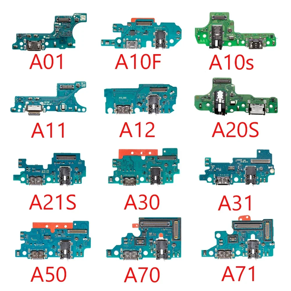 USB Port Charger Dock Connector Charging Board Flex Cable for Samsung A01 A10S A20SF  A20S A21S A30 A31 A50 A70 A71 A12 A11 A10F