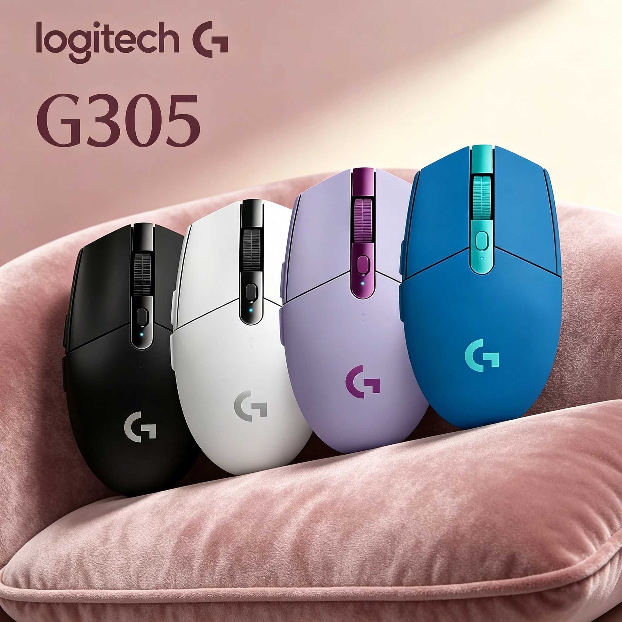 Logitech G305 Low‑Lag Wireless Gaming Mouse Lightweight Build For CS2 PUBG LOL Valorant MOBA FPS Gaming PC Laptop Desktop