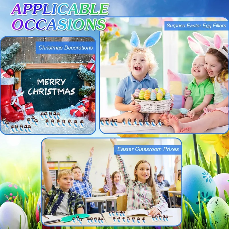 لعبة ABHU Jesus لعيد الفصح ، التصميم الأصلي ، مطاط صغير ، تمثال Jesus للاختباء والبحث ، هدايا حفلات دينية ، هدية عيد الفصح