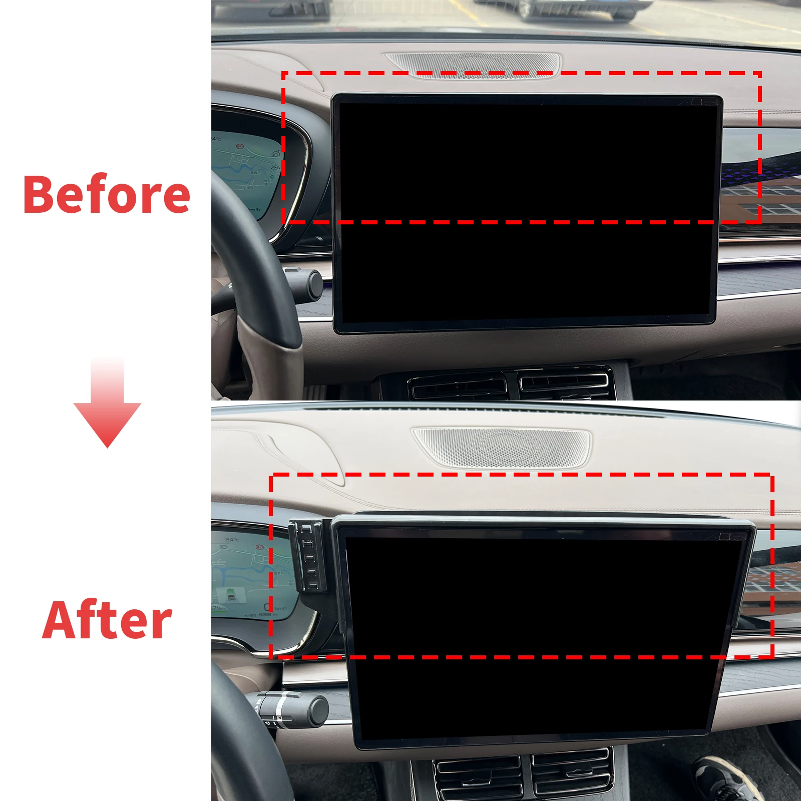 fit for BYD Han EV 2022 2023 2024 15.6inch ​​​​Integrated Screen Mount Phone Holder Mount Car accessoires