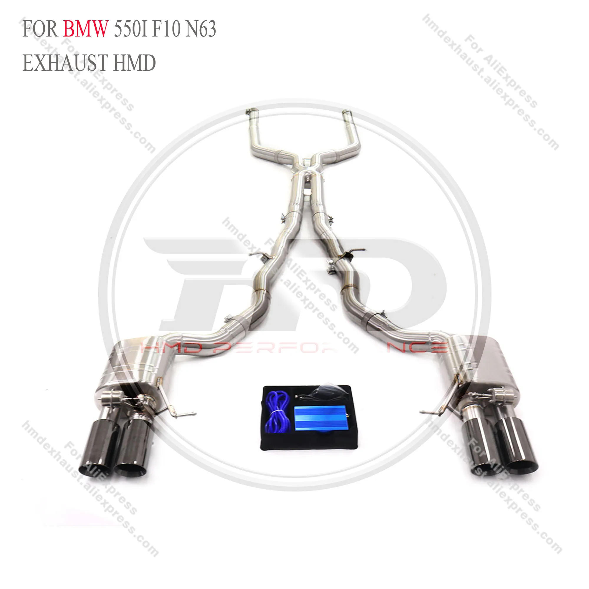 

Stainless stee catback for BMW 550i F10 N63 with valve HMD Exhaust System Performance Quality certification