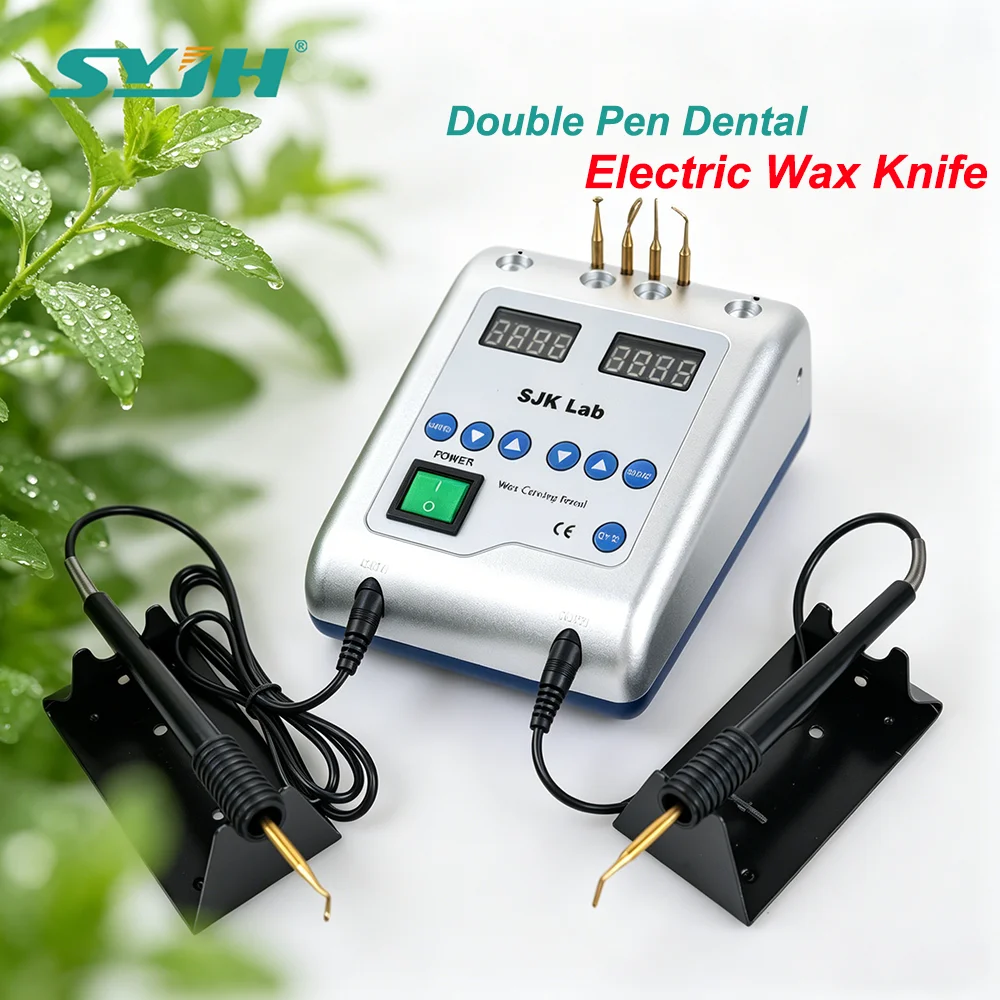 

SYJH Dental Electric Waxer Knife 6 Carving Tips 2 Pens Carving & Molding Copper Waxer Knife For Dentistry Lab Equipment Tools