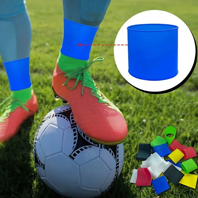 

1 Pair Soccer Shin Guard Straps Silicones Shin Pad Holder Practical Shin Pad Banding For Football Running Cycling Sports