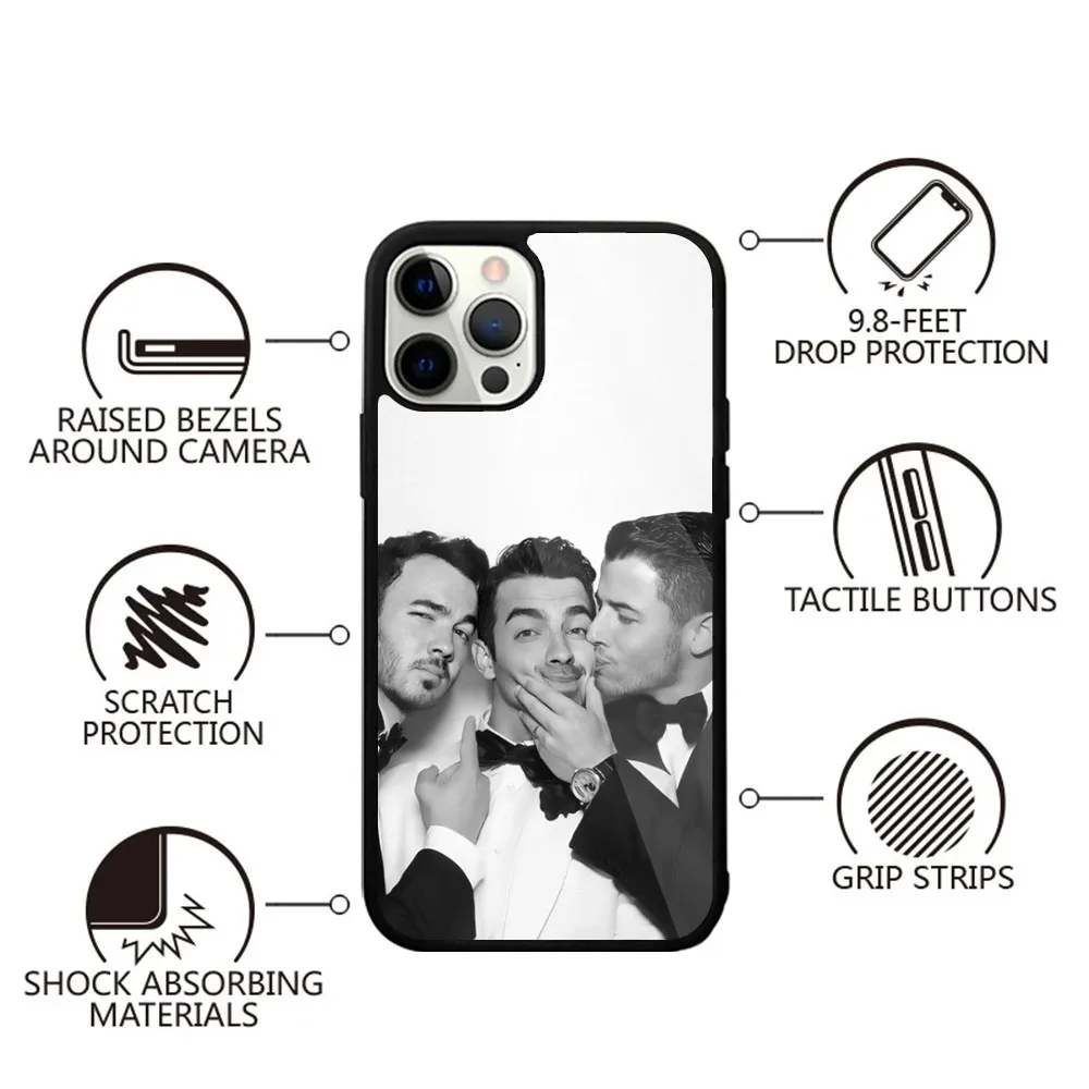 Band J-Jonas B-Brothers  Phone Case Strong Magnetic For IPhone 16,15,14,13,Pro,Max,Plus,11,12,Mini For Magsafe Wireless Charging