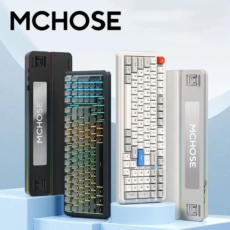 MCHOSE K99 V2 Wireless Tri-mode Mechanical Keyboards Hot Swap Gasket Structure RGB Customized Gaming Keyboard Pc Gamer Accessory