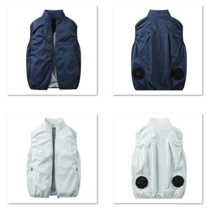 سترة تبريد يمكن ارتداؤها ملابس مكيفة بدرجة حرارة عالية عمل صيد الأسماك مروحة المشي لمسافات طويلة 13 ساعة بارد 2022 أفضل 8 ملابس مكيفة للبيع - رقم 2