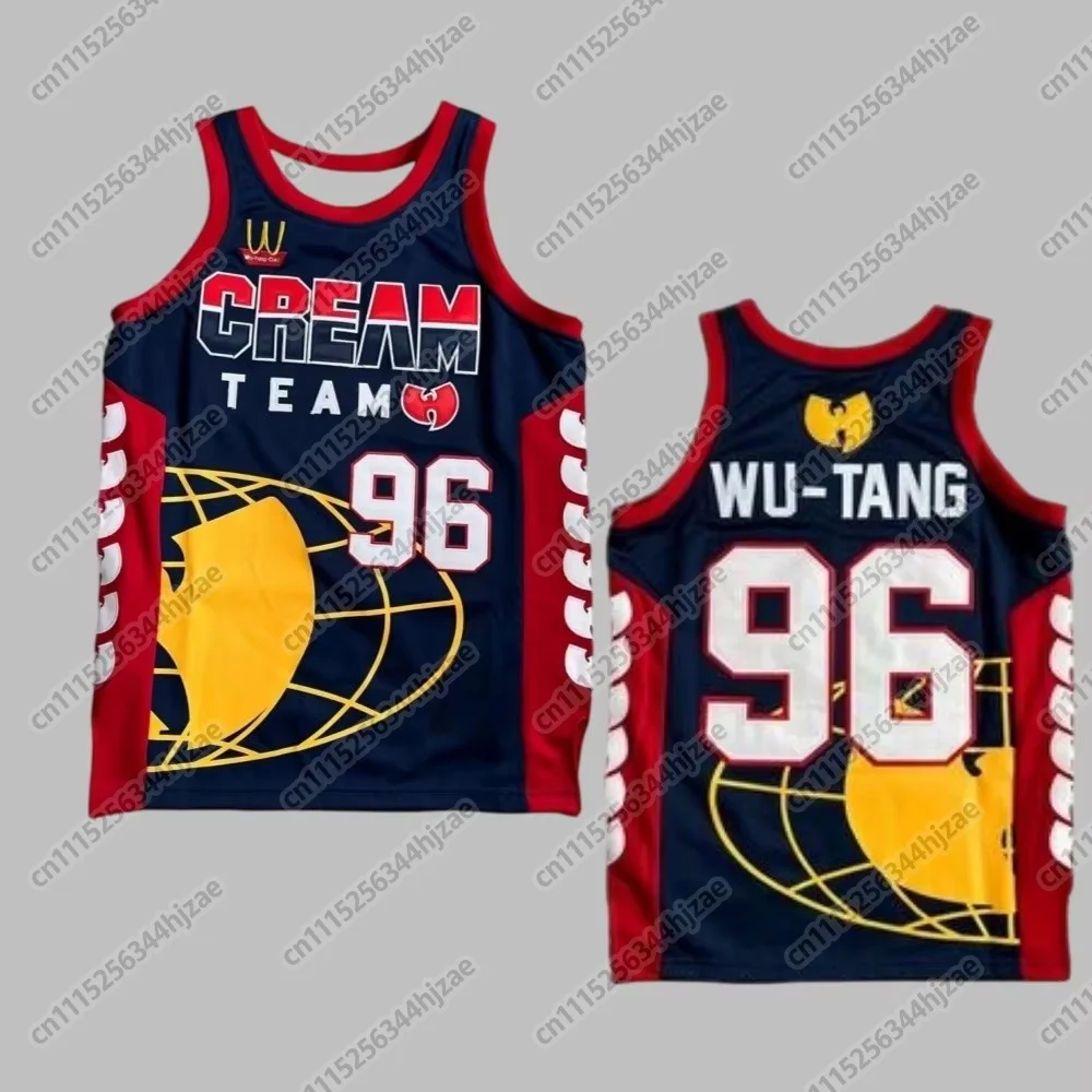 Wu-Tang Clan # 96 Unisex Basketball-Trikot, Herren Damen Y2k Hip-Hop-Style Ärmelloses Atmungsaktives Streetwear Mesh-T-Shirt – Detail 4