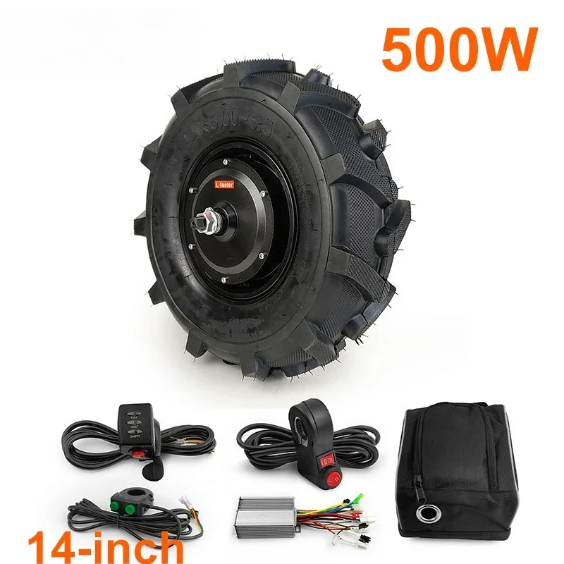 Tooth speed ratio 1:5 trolley Low speed motor wheel Agricultural, including controller unicycle