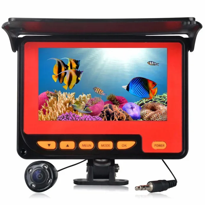Low Power HD Waterproof 4.3 Inch Screen 20M Cable Underwater  Video Camera With DVR Function