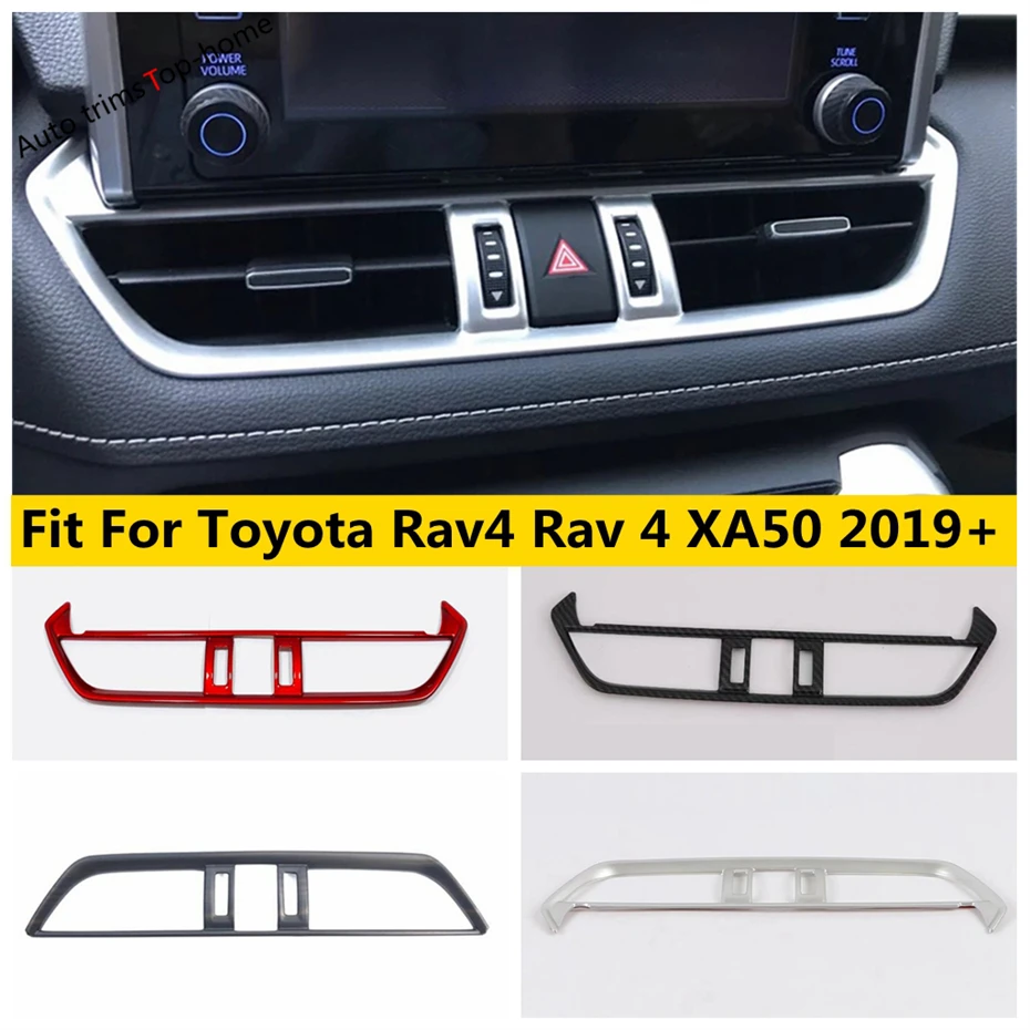 

Dashboard Central Control Air Conditioning Vent AC Outlet Cover Trim Auto Accessories Fit For Toyota Rav4 Rav 4 XA50 2019 - 2024