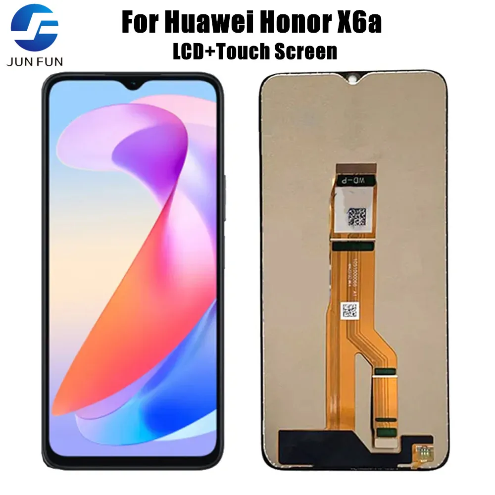 

ЖК-дисплей 6,75 дюйма X6A для Huawei Honor X6a, ЖК-дисплей с сенсорным экраном и дигитайзером в сборе, запасной экран для телефона