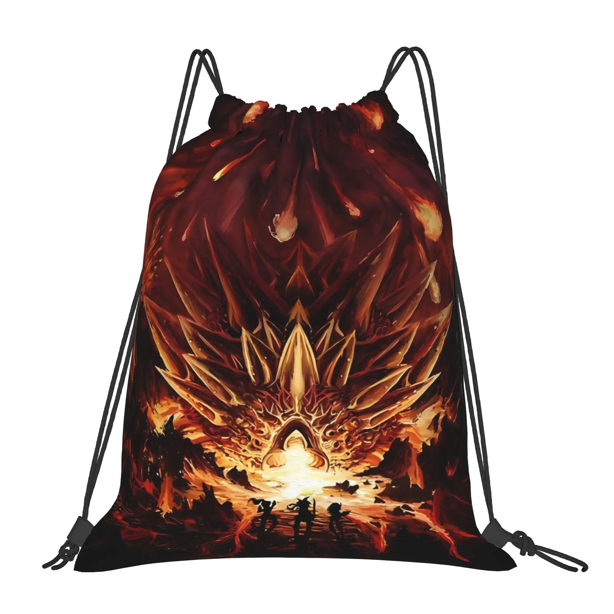 C-Chrono Trigger Fire Rains From The Heavens Chronicles Of Time Portable Travel Drawstring Bags Riding gym Storage Backpacks