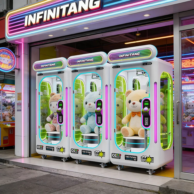 SOONUOO Large-Sized Scissor Prize Machine Widened Hanging Area Customizable Arcade Equipment for Cutting Large Dolls Pillows