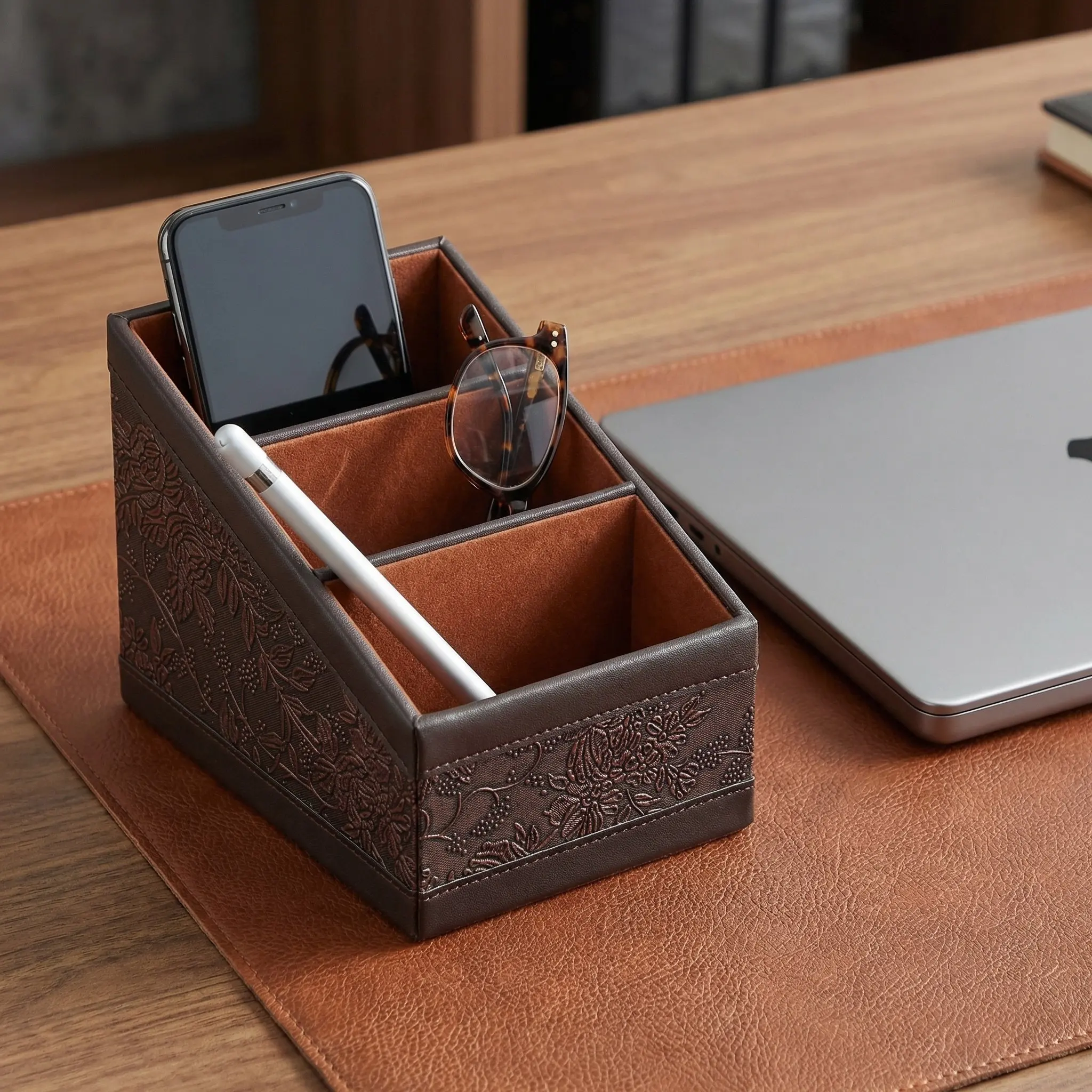 1pcs-remote-control-unit-storage-box-retro-organizer-large-capacity-home-supply-tv-controller-holder-storage-box