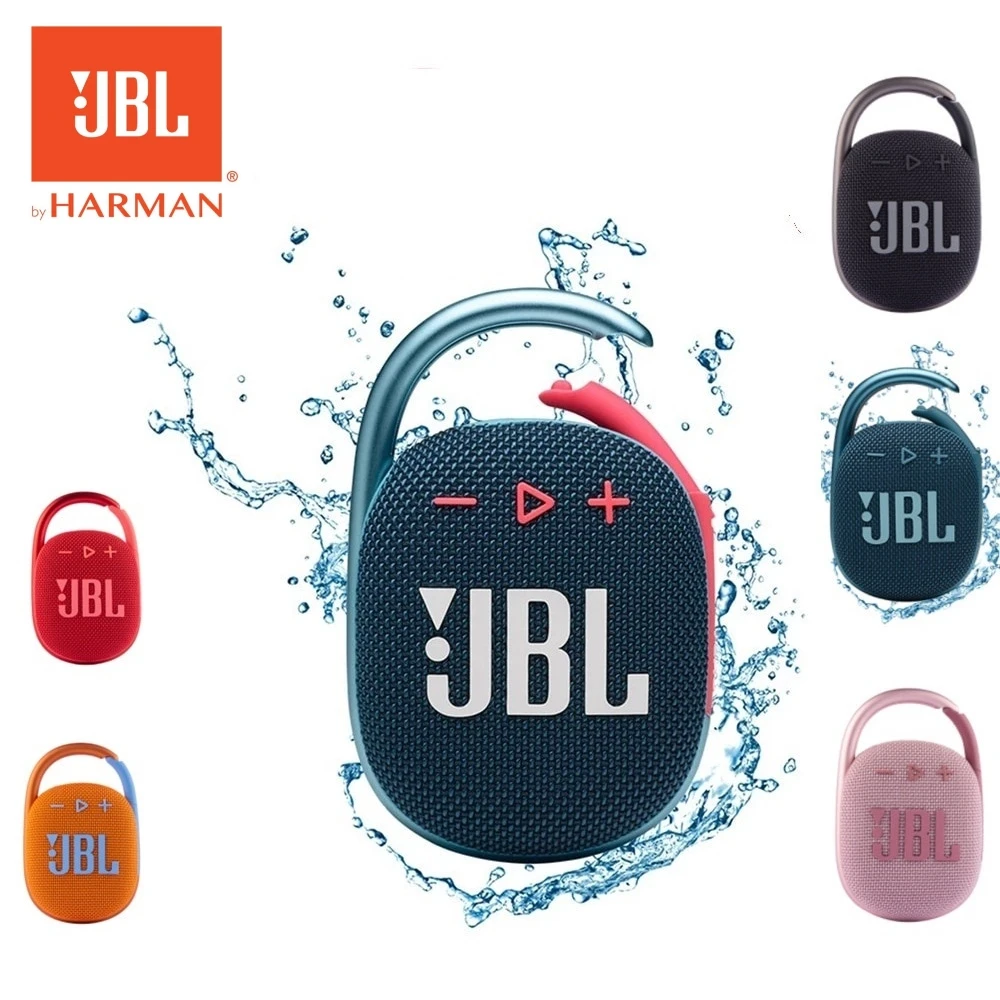 100% Original JBL Clip 4 Wireless Bluetooth Speaker IPX67 Waterproof Outdoor Bass Portable Speakers