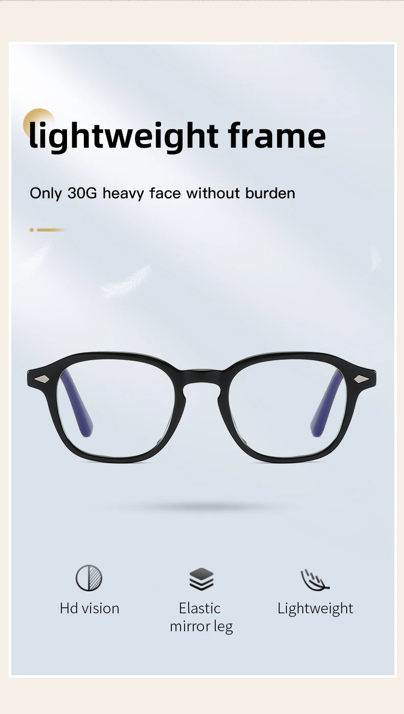 2025 NEUE Blaulicht-Lesebrille, Brillengestell für Damen und Herren, Retro-Acetat, Anti-Blaulicht-Computerbrille, 0 ~ + 3,5 – Detail 6