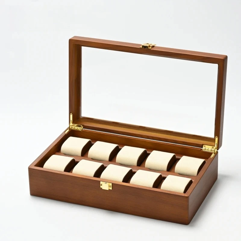 10-Slots Watch Box Jewelry Organizer Case  Organizer Large Multifunctional Watch Display Case Watch Storage Box