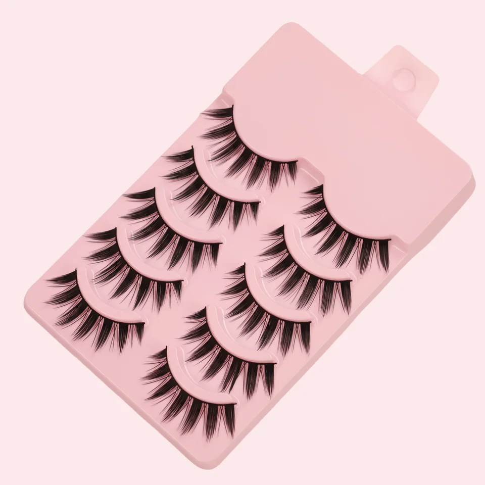 5 pares de pestañas postizas estilo cómic húmedo, gruesas para ojos de muñeca, para juegos de rol y uso casual 4
