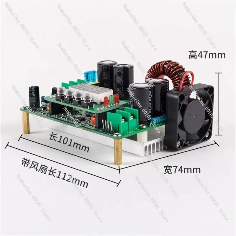 DKP6012 Adjustable Power Supply Module, CNC Lab Equipment Voltage Regulator for Motor LED Testing
