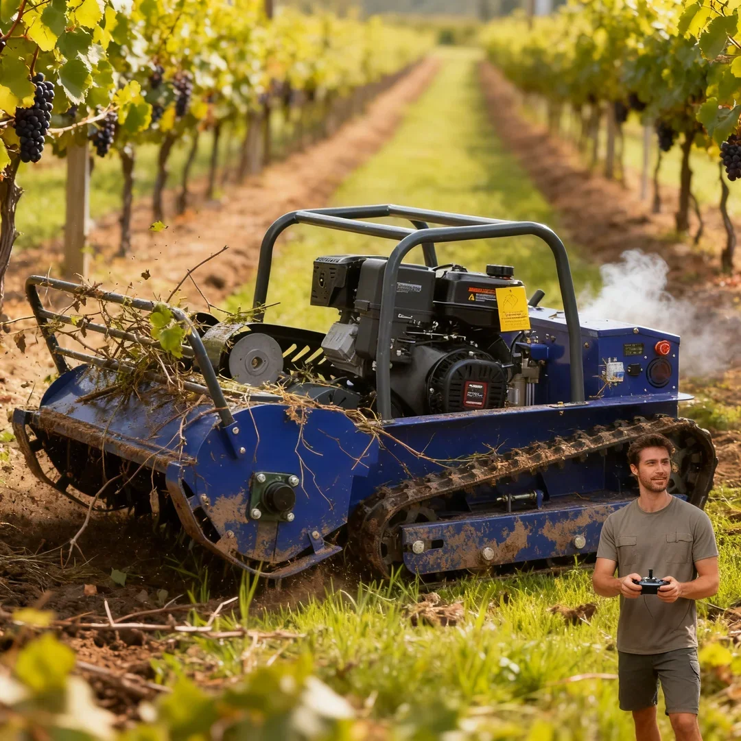 

Customized All-Terrain Crawler Flail Lawn Mower Remote Control Agricultural Forestry Machine 800-1200mm Cutting Width