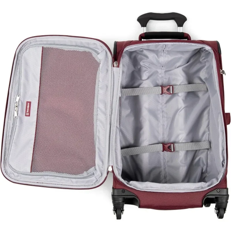 Travelpro Maxlite 5 Softside Expandable Luggage with 4 Spinner Wheels, Lightweight Suitcase, Men and Women, Burgundy