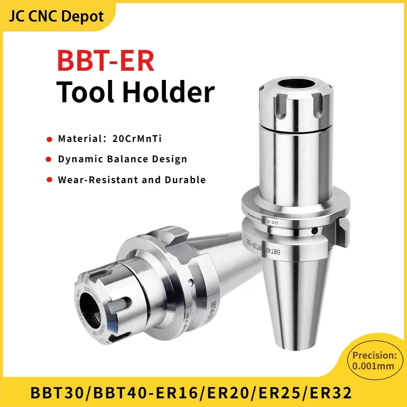 BBT30 BBT40 Dual Contact Dynamic Balance ER Tool Holder Collet Chuck ER16 ER20 ER25 ER32 ER40