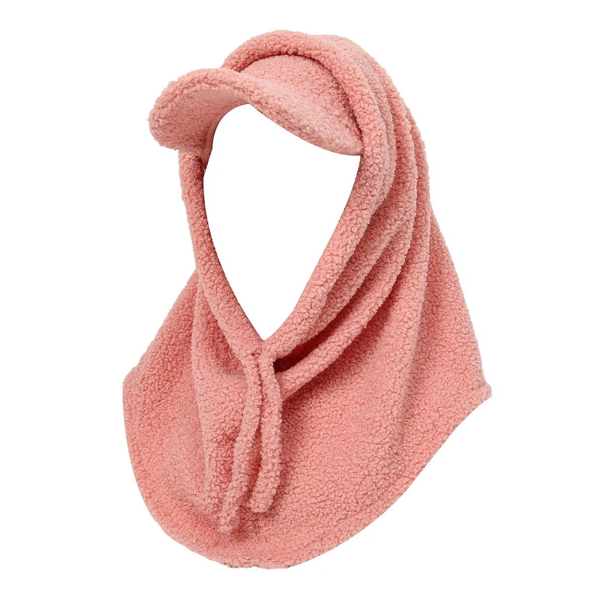 

2 шт., зима-осень, флисовая бейсболка с хиджабом, мусульманские женщины, шарф Amira, мгновенный шарф, тюрбан, чехол на голову, шею, теплая шляпа с полями, велосипедная шапка