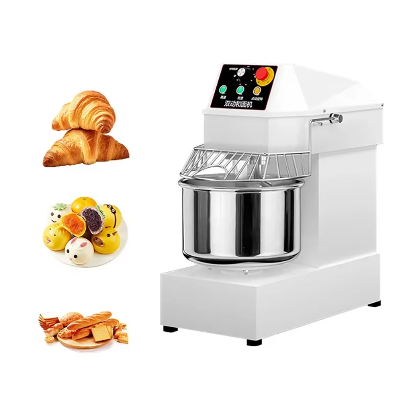 Professional 20L Dough Mixer, 8kg Flour Capacity with Two-Speed Knob Control for Efficient Bakery & Restaurant Use