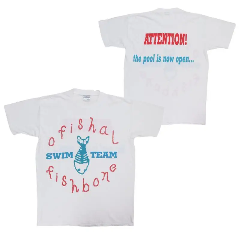 Fishbone Fishbone Band Rock American Casual Loose Vintage Retro Direct Injection Men's and Women's T-Shirt Short Sleeve New