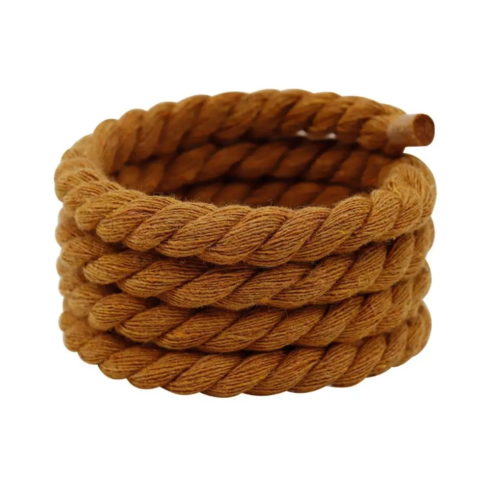 2PCS 10Colors Thick Rope Laces High Quality Round Weaving Twisted Rope Polyester Cotton 0.8cm120cm Width Solid Color Laces
