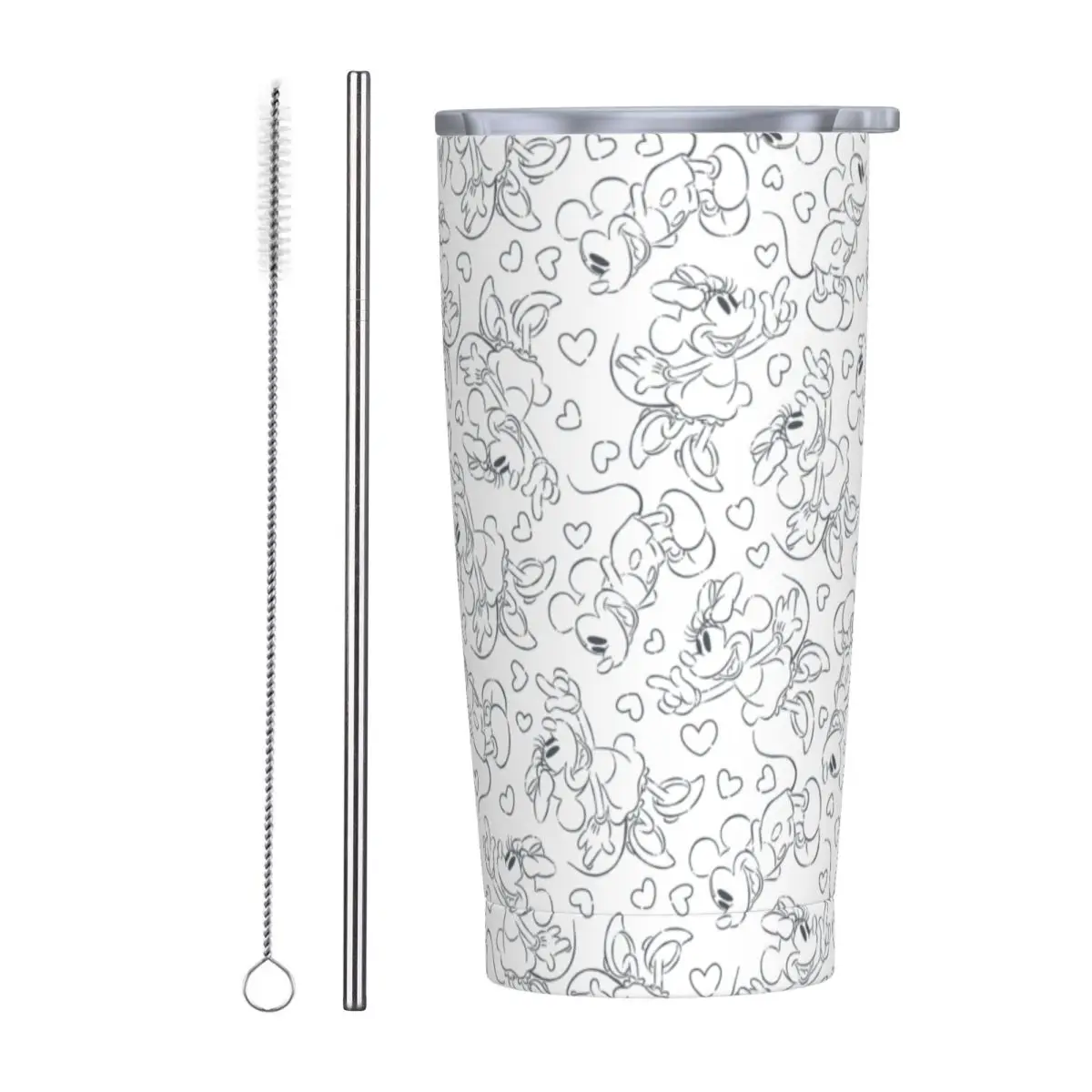 

Cartoon Minnie Mickey Mouse Tumbler Vacuum Insulated Coffee Cups Vacuum Flask School Mug Hot Cold Drink