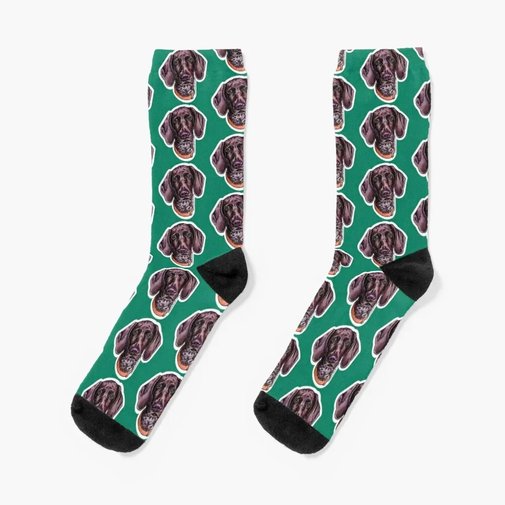 

German Shorthaired Pointer Socks christmas gift cartoon Girl'S Socks Men's