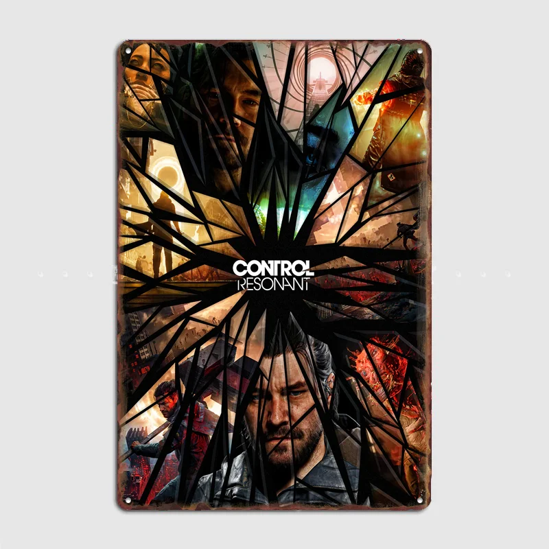 Control Resonant Game Art Poster Metal Sign Room Decor Life Wall Custom Bedroom Indoor Home Wall Decor Posters Room Decoration