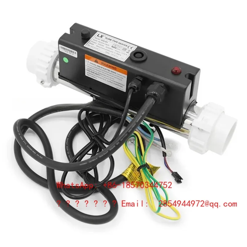 

2026 2KW 3KW Bathtub Electric Tankless Water Heater Massage SPA Pool Water Heater Thermostat Circulating for IPX5 Waterproof