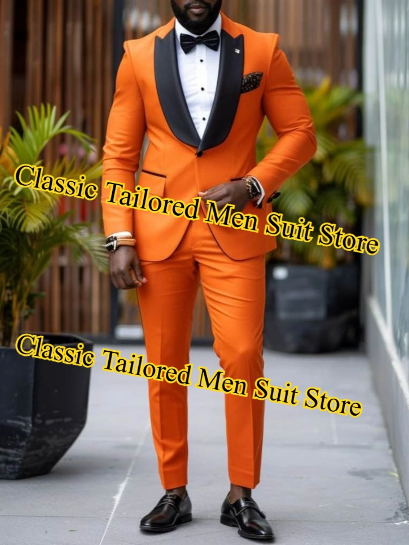 

Formal Occasions Business Men Suit Groom Groomsman Wedding Party Prom Male 2 Piece Set Tuxedos Blazer Pants