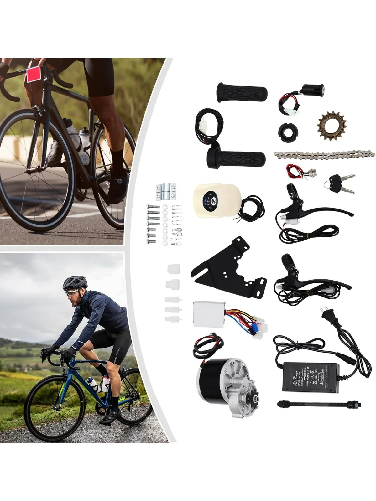 

24V Electric Bike Conversion Kit 250W Electric Gear Bicycle Rear Derailleur for Homemade DIY Electrci Bicycle