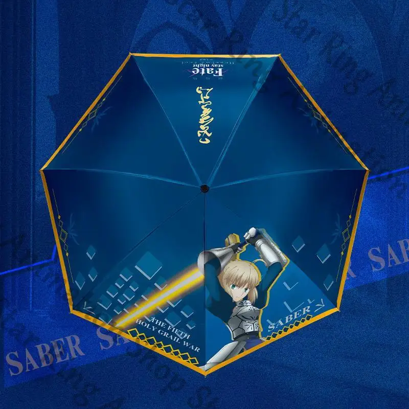 

Genuine Anime Fate Altria Pendragon Apocrypha Sunshade Umbrella brolly Manual Cospaly Cartoon Gift Decorate