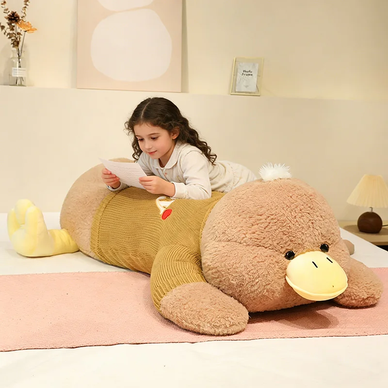 70/100cm Giant White Duck Plush Toy, Cute Soft Big Goose Sleeping Pillow, Large Stuffed Animal Cushion, Kawaii Home Decor Gift