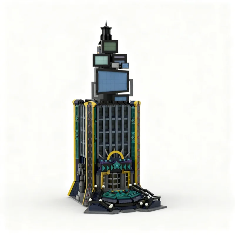 5707pcs MOC Memory S Skyscraper Kingdom Hearts II Model Toys Building Blocks Construction Christmas Gift Brick Education Idea