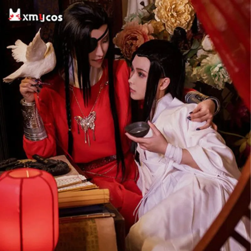 

Tian Guan Ci Fu Xielian Huacheng Cosplay Clothing Xie Lian Ancient Clothing Huacheng Hanfu Costume Wig Shoes