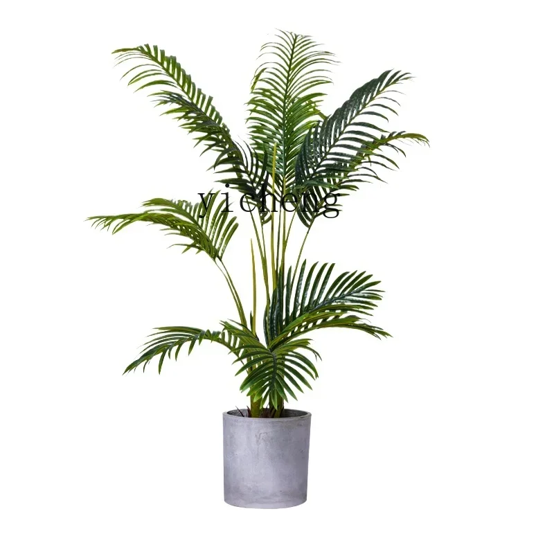 

TQH Simulation Plant Phoenix Bamboo False Tree Potted Plant Living Room Bionic Green Plant Interior Decoration