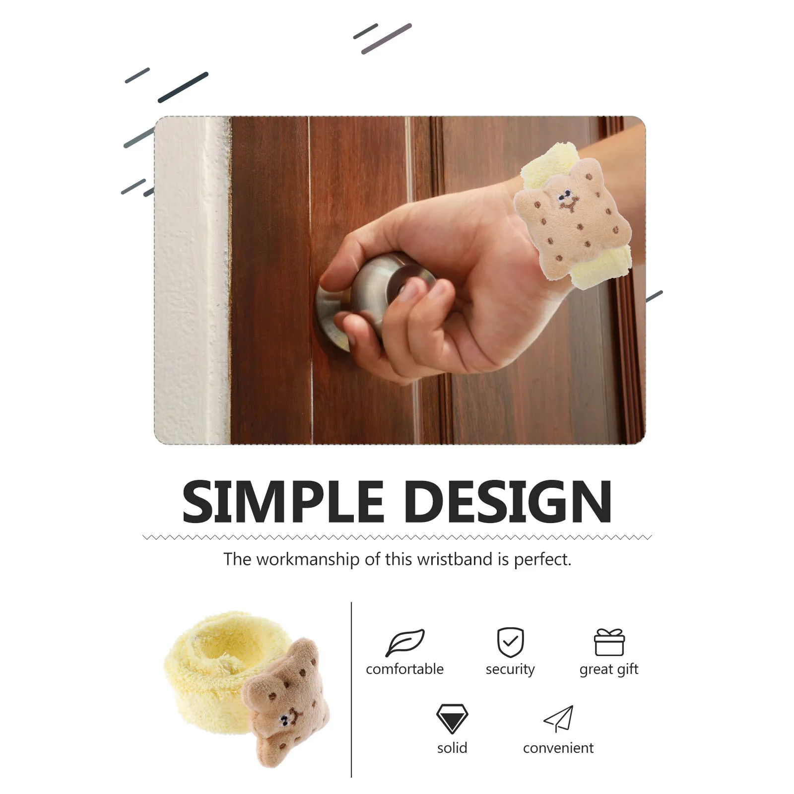 Polsino impermeabile per il lavaggio del viso Asciugamani da polso spa assorbenti per lavare il viso Braccialetti per strumenti per la cura della pelle del viso per le donne