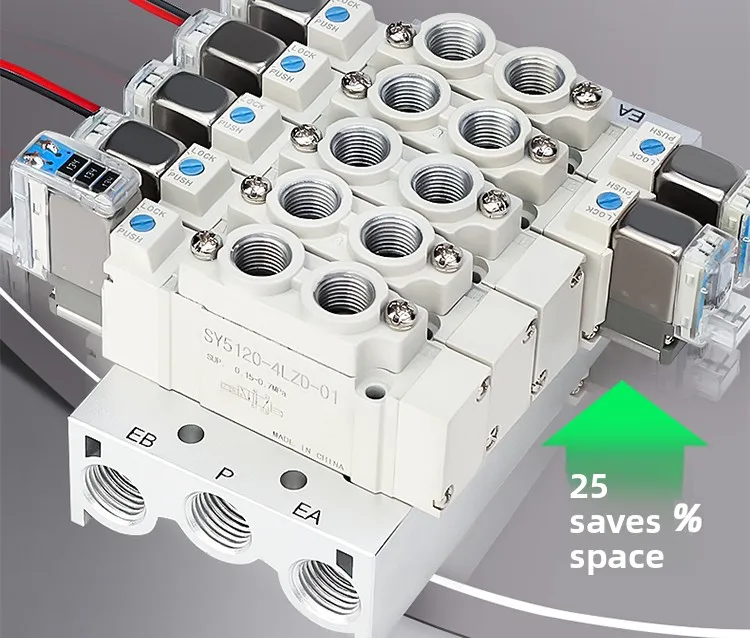 Электромагнитный клапан Solenoid Valve SMC-Type SY5120-5LZD-01 SY5220 SY3120 SY7120 Pneumatic Directional Energy-Saving Пневматика — деталь 4