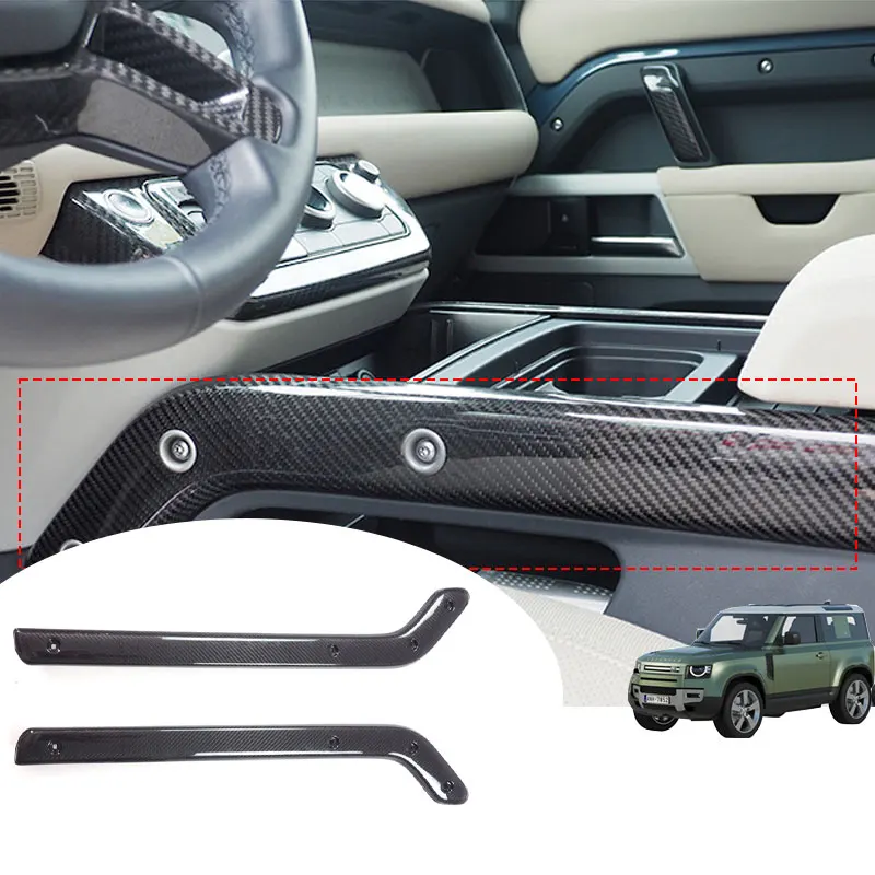 2020 20201 2022 2023 for Land Rover Defender High quality carbon fiber camouflage decorative strip for central control armrest