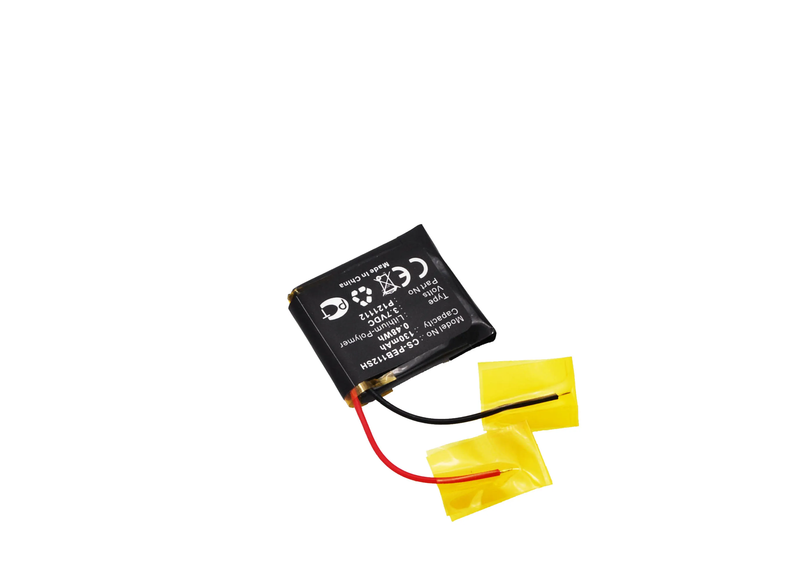 CS Replacement Battery for Pebble E-Paper,Pebble Steel,Watch 2,401S PN:P121112 130mAh / 0.48Wh