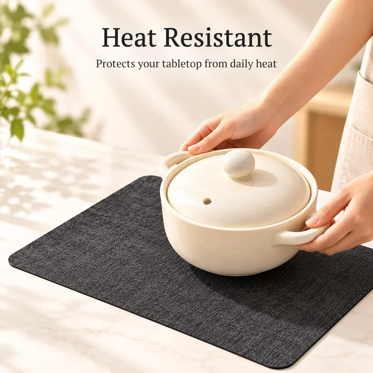 Rectangular PVC Leather Placemats for Dining Table Waterproof Oil Resistant Reversible Heat Resistant 43x30cm Set of 5/10/15