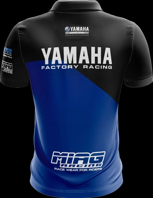 Yamaha Racing Business Collar Polo Shirt Jersey Men Women Outdoor Sports Quick Drying Breathable Cycling Clothes Tshirt Off Road