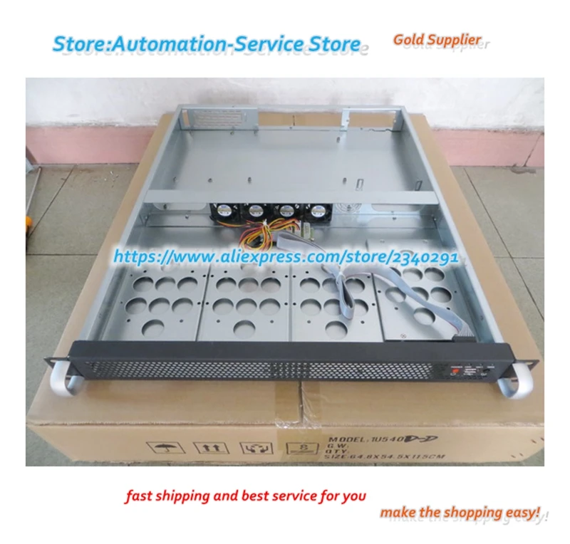 Шасси сервера промышленного управления 1U IDC Шасси сервера прицепа длиной 540 мм ATXPC